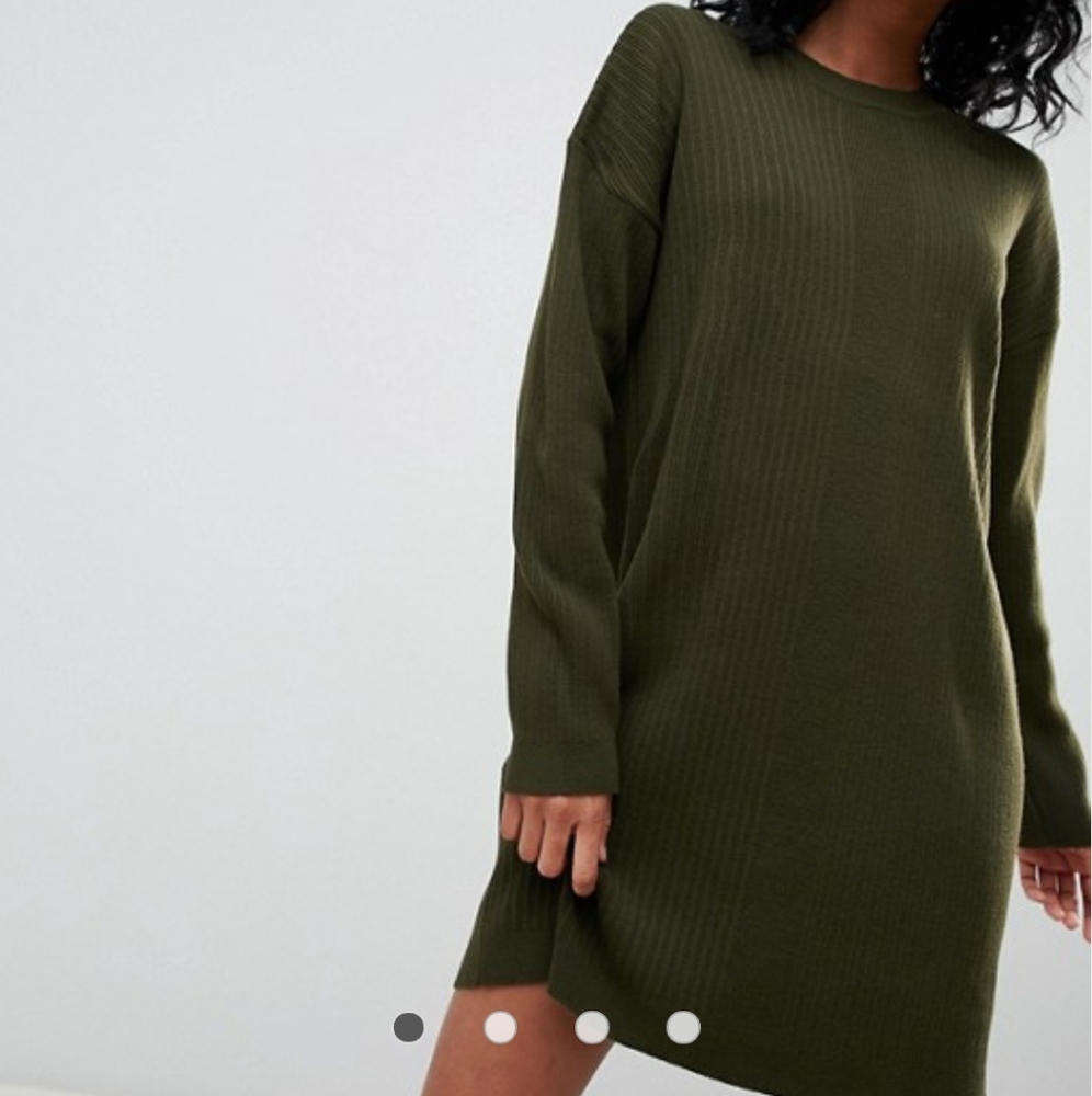 New ASOS Oversized Sz 12 Ribbed Sweater Dress